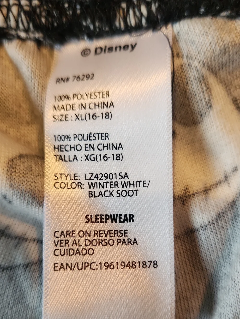Women's NWT Disney's The Nightmare Before Christmas Pajama Set, Size Xl - Picture 8 of 10